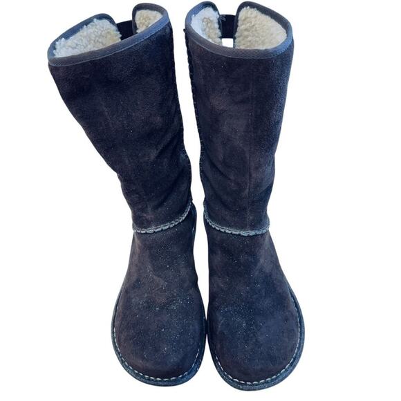 UGG Women's Haywell Mid-Calf Boots Brown Size 7 Winter Sheepskin Lined - Picture 2 of 13